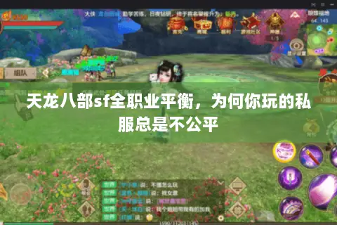 天龙八部sf全职业平衡，为何你玩的私服总是不公平