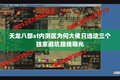 天龙八部sf内测区为何大佬只选这三个独家避坑路线曝光 天龙八部sf内测区为何大佬只选这三个独家避坑路线曝光