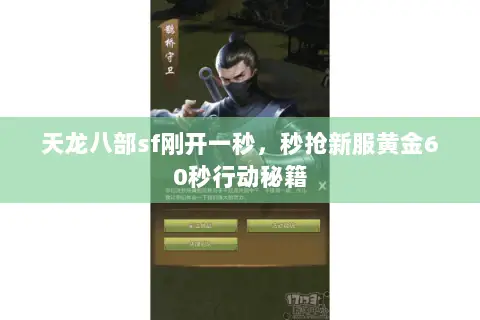 天龙八部sf刚开一秒，秒抢新服黄金60秒行动秘籍