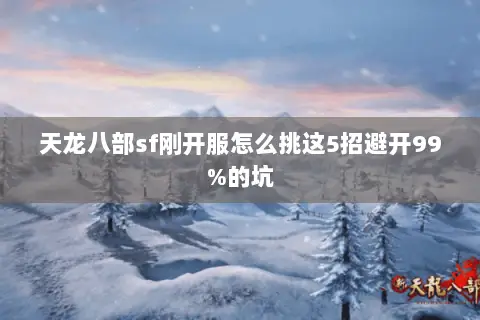 天龙八部sf刚开服怎么挑这5招避开99%的坑 天龙八部sf刚开服怎么挑这5招避开99%的坑