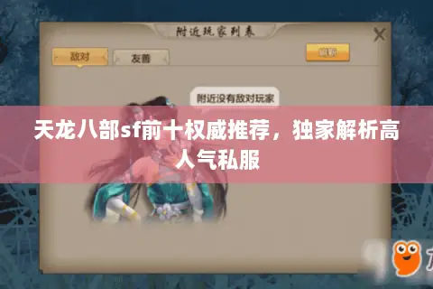 天龙八部sf前十权威推荐，独家解析高人气私服