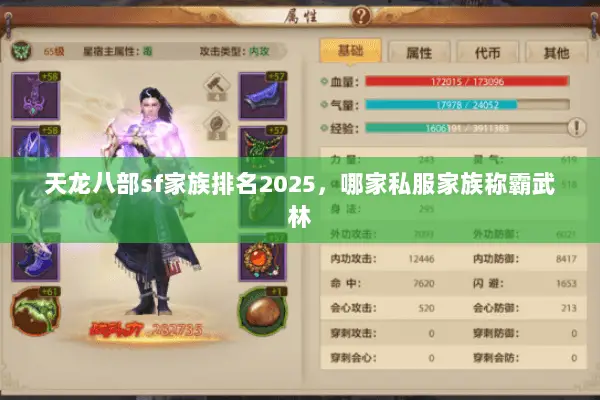 天龙八部sf家族排名2025,哪家私服家族称霸武林 天龙八部sf家族排名2025,哪家私服家族称霸武林