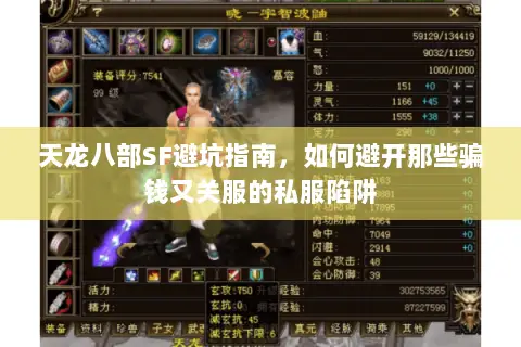 天龙八部SF避坑指南，如何避开那些骗钱又关服的私服陷阱