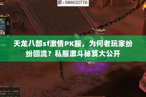 天龙八部sf激情PK服，为何老玩家纷纷回流？私服激斗秘笈大公开