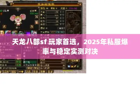 天龙八部sf 玩家首选,2025年私服爆率与稳定实测对决 天龙八部sf 玩家首选,2025年私服爆率与稳定实测对决