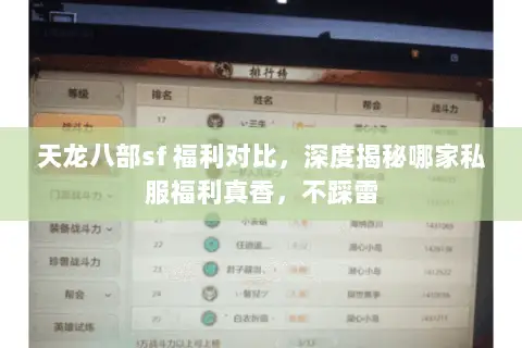 天龙八部sf 福利对比,深度揭秘哪家私服福利真香,不踩雷 天龙八部sf 福利对比,深度揭秘哪家私服福利真香,不踩雷