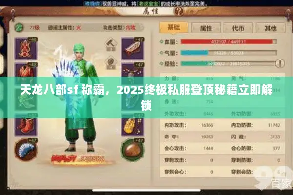 天龙八部sf 称霸,2025终极私服登顶秘籍立即解锁 天龙八部sf 称霸,2025终极私服登顶秘籍立即解锁