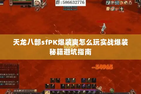 天龙八部sfPK爆装爽怎么玩实战爆装秘籍避坑指南 天龙八部sfPK爆装爽怎么玩实战爆装秘籍避坑指南