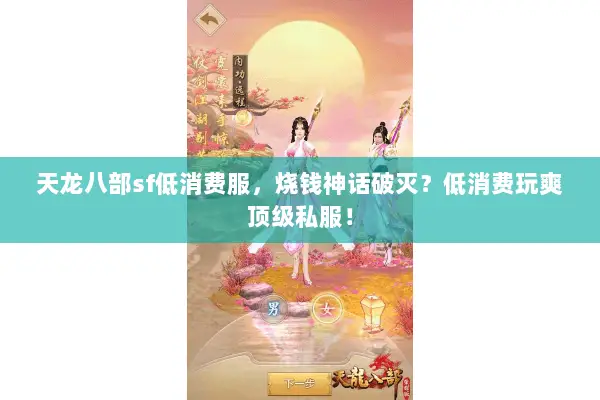 天龙八部sf低消费服，烧钱神话破灭？低消费玩爽顶级私服！