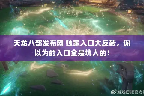 天龙八部发布网 独家入口大反转，你以为的入口全是坑人的！
