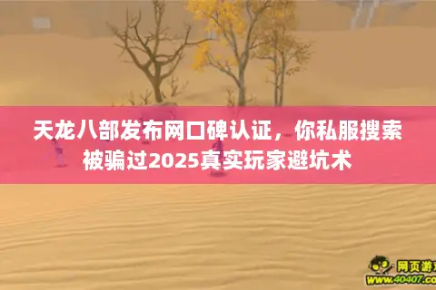 天龙八部发布网口碑认证,你私服搜索被骗过2025真实玩家避坑术 天龙八部发布网口碑认证,你私服搜索被骗过2025真实玩家避坑术