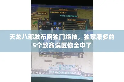 天龙八部发布网独门绝技,独家服多的5个致命误区你全中了 天龙八部发布网独门绝技,独家服多的5个致命误区你全中了