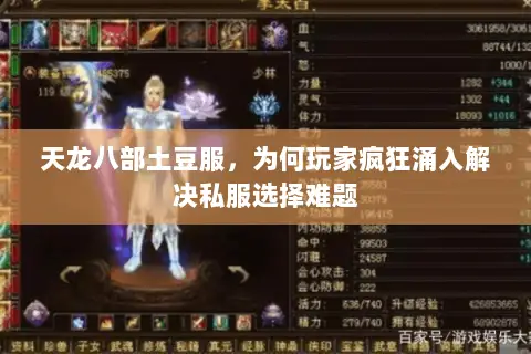 天龙八部土豆服,为何玩家疯狂涌入解决私服选择难题 天龙八部土豆服,为何玩家疯狂涌入解决私服选择难题