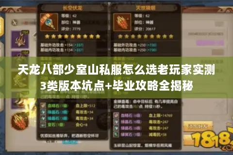 天龙八部少室山私服怎么选老玩家实测3类版本坑点+毕业攻略全揭秘 天龙八部少室山私服怎么选老玩家实测3类版本坑点+毕业攻略全揭秘