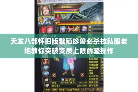 天龙八部怀旧版繁殖珍兽必杀技私服老炮教你突破资质上限的骚操作 天龙八部怀旧版繁殖珍兽必杀技私服老炮教你突破资质上限的骚操作