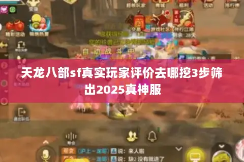 天龙八部sf真实玩家评价去哪挖3步筛出2025真神服 天龙八部sf真实玩家评价去哪挖3步筛出2025真神服