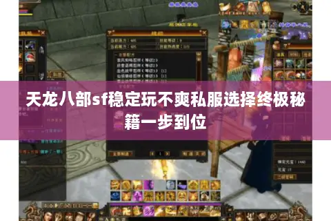 天龙八部sf稳定玩不爽私服选择终极秘籍一步到位 天龙八部sf稳定玩不爽私服选择终极秘籍一步到位
