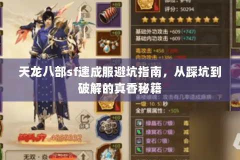 天龙八部sf速成服避坑指南，从踩坑到破解的真香秘籍