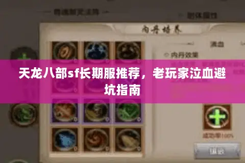 天龙八部sf长期服推荐，老玩家泣血避坑指南