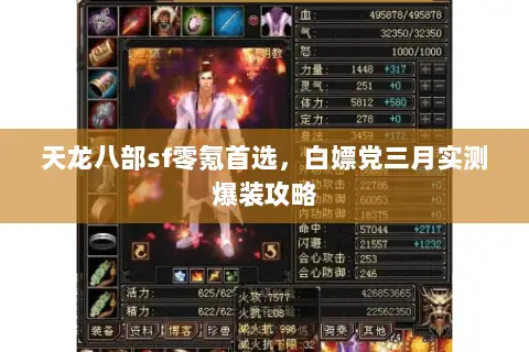天龙八部sf零氪首选，白嫖党三月实测爆装攻略