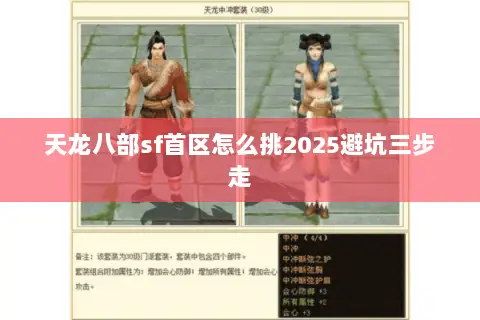 天龙八部sf首区怎么挑2025避坑三步走 天龙八部sf首区怎么挑2025避坑三步走
