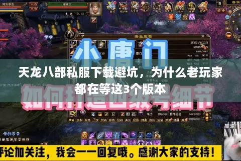 天龙八部私服下载避坑，为什么老玩家都在等这3个版本