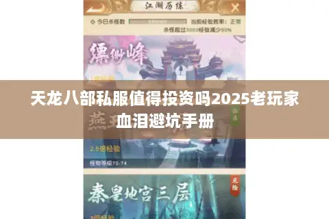 天龙八部私服值得投资吗2025老玩家血泪避坑手册 天龙八部私服值得投资吗2025老玩家血泪避坑手册