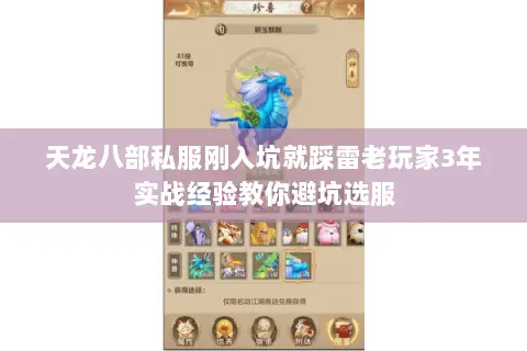 天龙八部私服刚入坑就踩雷老玩家3年实战经验教你避坑选服 天龙八部私服刚入坑就踩雷老玩家3年实战经验教你避坑选服