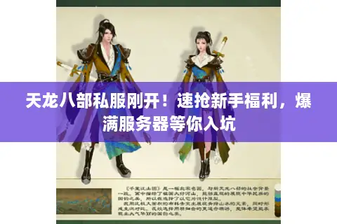 天龙八部私服刚开！速抢新手福利，爆满服务器等你入坑