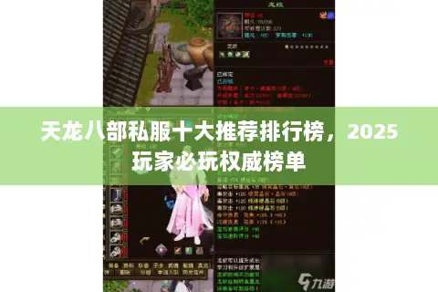 天龙八部私服十大推荐排行榜,2025玩家必玩权威榜单 天龙八部私服十大推荐排行榜,2025玩家必玩权威榜单
