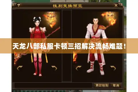天龙八部私服卡顿三招解决流畅难题! 天龙八部私服卡顿三招解决流畅难题!