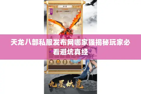 天龙八部私服发布网哪家强揭秘玩家必看避坑真经