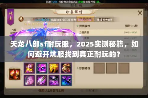 天龙八部sf耐玩服,2025实测秘籍,如何避开坑服找到真正耐玩的? 天龙八部sf耐玩服,2025实测秘籍,如何避开坑服找到真正耐玩的?