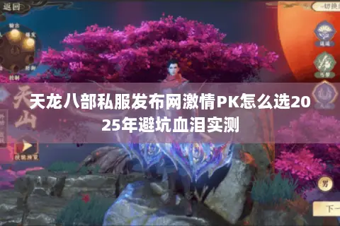 天龙八部私服发布网激情PK怎么选2025年避坑血泪实测 天龙八部私服发布网激情PK怎么选2025年避坑血泪实测