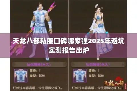 天龙八部私服口碑哪家强2025年避坑实测报告出炉 天龙八部私服口碑哪家强2025年避坑实测报告出炉