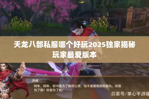 天龙八部私服哪个好玩2025独家揭秘玩家最爱版本