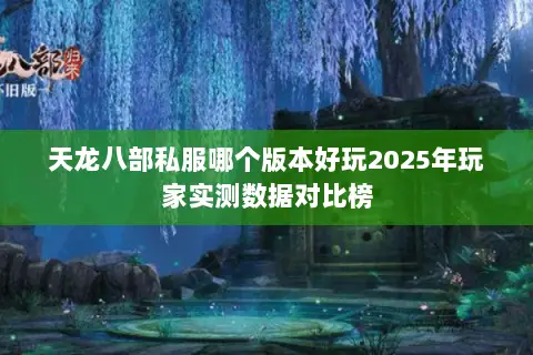 天龙八部私服哪个版本好玩2025年玩家实测数据对比榜 天龙八部私服哪个版本好玩2025年玩家实测数据对比榜