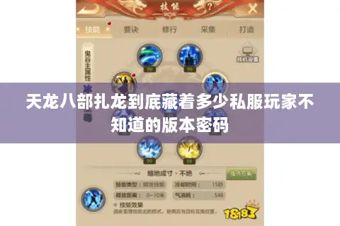 天龙八部扎龙到底藏着多少私服玩家不知道的版本密码 天龙八部扎龙到底藏着多少私服玩家不知道的版本密码