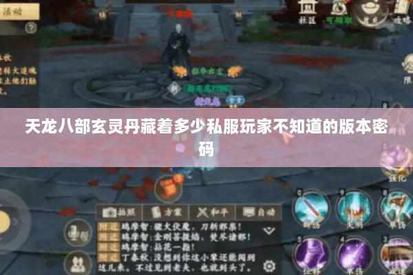 天龙八部玄灵丹藏着多少私服玩家不知道的版本密码 天龙八部玄灵丹藏着多少私服玩家不知道的版本密码