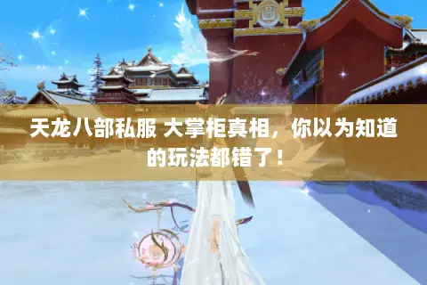 天龙八部私服 大掌柜真相,你以为知道的玩法都错了! 天龙八部私服 大掌柜真相,你以为知道的玩法都错了!