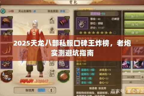 2025天龙八部私服口碑王炸榜，老炮实测避坑指南
