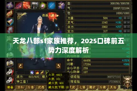 天龙八部sf家族推荐,2025口碑前五势力深度解析 天龙八部sf家族推荐,2025口碑前五势力深度解析