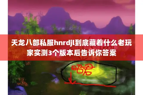 天龙八部私服hnrdjl到底藏着什么老玩家实测3个版本后告诉你答案
