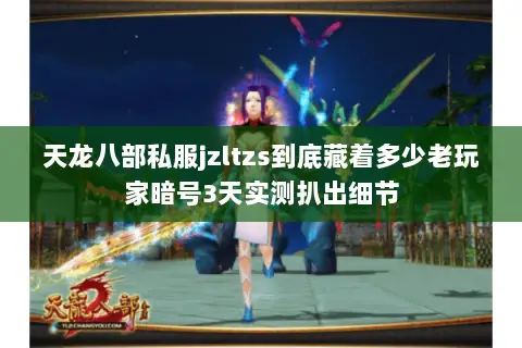 天龙八部私服jzltzs到底藏着多少老玩家暗号3天实测扒出细节 天龙八部私服jzltzs到底藏着多少老玩家暗号3天实测扒出细节