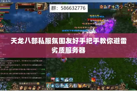 天龙八部私服氛围友好手把手教你避雷劣质服务器