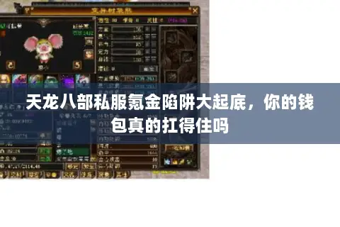 天龙八部私服氪金陷阱大起底,你的钱包真的扛得住吗 天龙八部私服氪金陷阱大起底,你的钱包真的扛得住吗