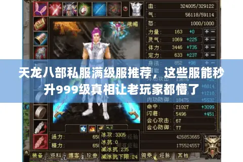 天龙八部私服满级服推荐,这些服能秒升999级真相让老玩家都懵了 天龙八部私服满级服推荐,这些服能秒升999级真相让老玩家都懵了