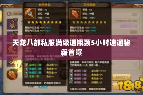 天龙八部私服满级遇瓶颈5小时速通秘籍首曝 天龙八部私服满级遇瓶颈5小时速通秘籍首曝