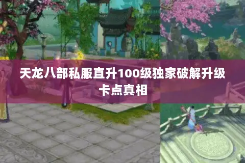天龙八部私服直升100级独家破解升级卡点真相 天龙八部私服直升100级独家破解升级卡点真相