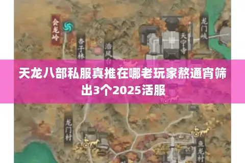 天龙八部私服真推在哪老玩家熬通宵筛出3个2025活服 天龙八部私服真推在哪老玩家熬通宵筛出3个2025活服
